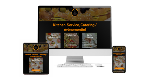 Réalisation d'un site en Charente dans les services de catering