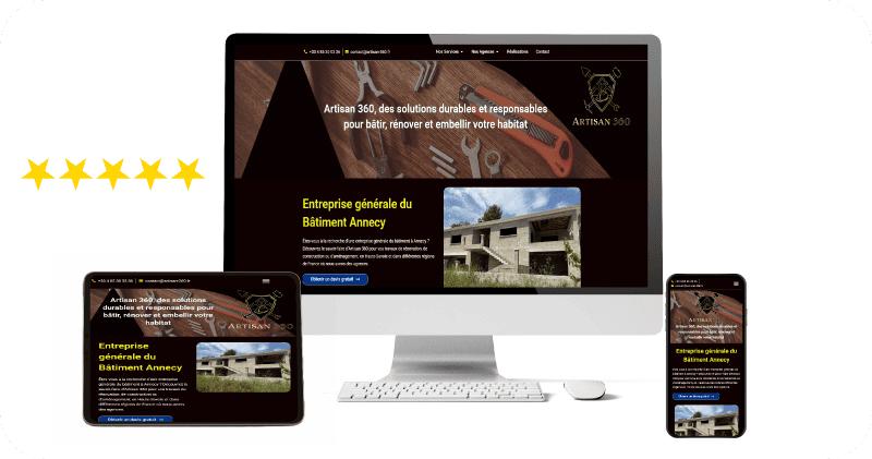 Réalisation site web artisan local