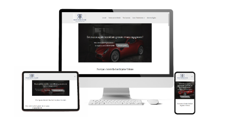 Création de site internet par notre agence web à Cognac pour un du rachat auto