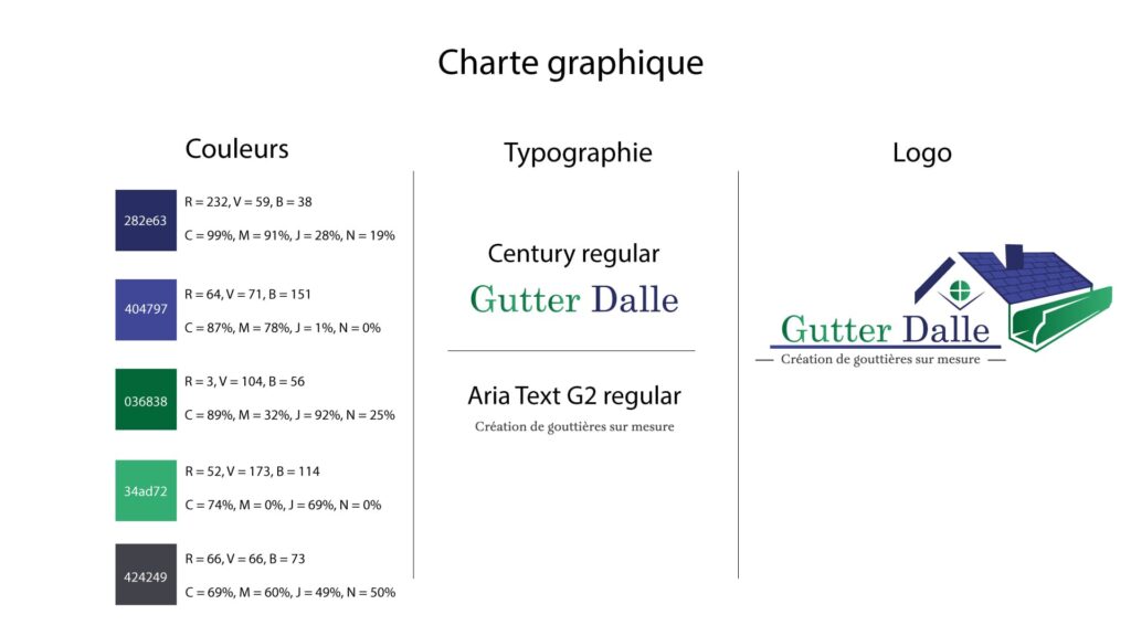 Réalisation client et conception d'une charte graphique