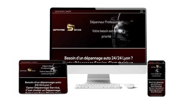 Site d'un groupe dans le secteur du dépannage