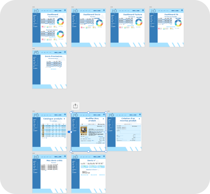 Développement UX UI pour la gestion de la relation client