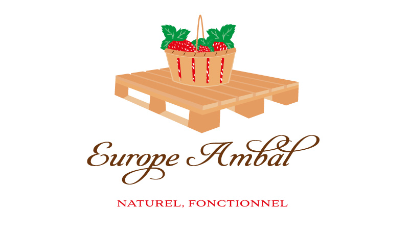 Identité visuelle pour une entreprise d'emballage et de produits en bois.