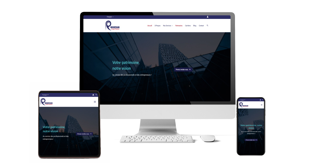 Développement du design d'un site dans la finance