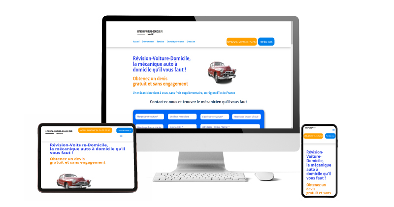 Réalisation d'un site de révision de voiture